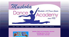 Desktop Screenshot of muskokadance.ca